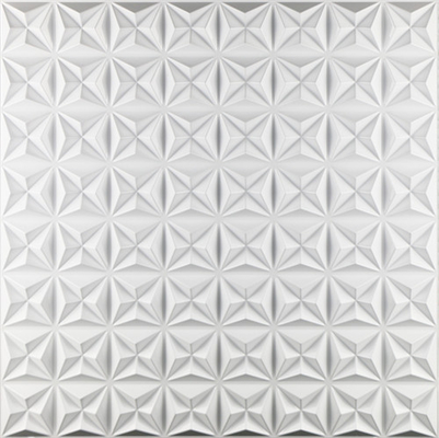 Tấm ốp tường trắng tự dính 3D, Tấm ốp tường 3D hiện đại Chất liệu PVC